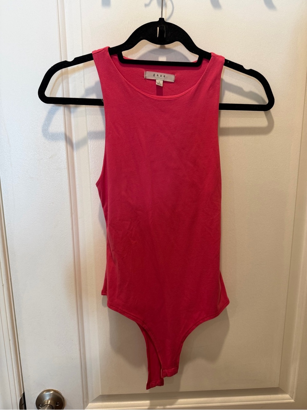 gaze Fuchsia Sleeveless Scoop Neck Bodysuit